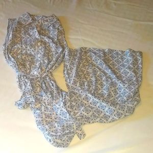 NWOT Max Studio sleeveless shirt dress sz M